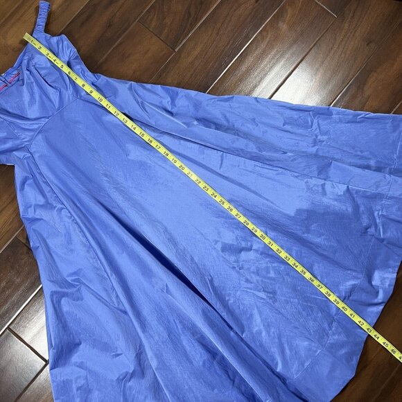 Free People Women's Size 2 Cornflower Blue Alinda‎ Off The Shoulder Midi Dress - Picture 5 of 14